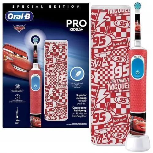 Szczoteczka Elektryczna Do Zębów Oral-b Vitality Kids Pro 103 Auta Etui