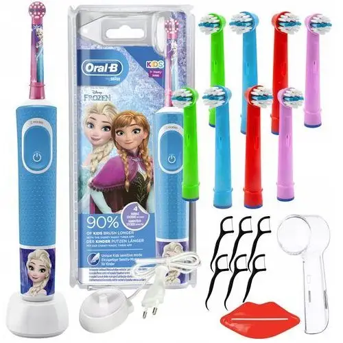 Szczoteczka Elektryczna Oral-b Vitality 100 Frozen Dla Dzieci Dodatki