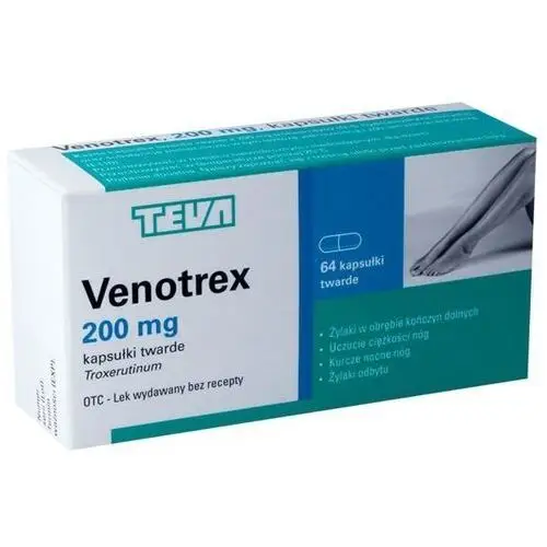 Venotrex 0,2 x 64 kapsułki Teva