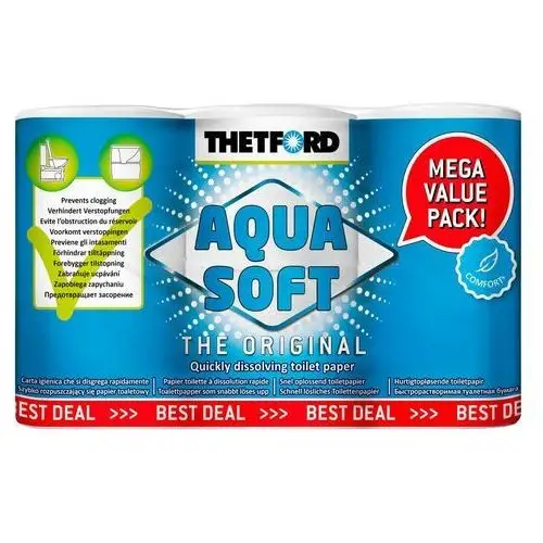 Thetford Papier toaletowy aqua soft 6 szt