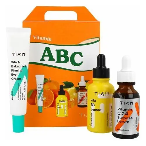 Vitamin abc box, 3 szt. - witaminowy zestaw kosmetyków Tiam