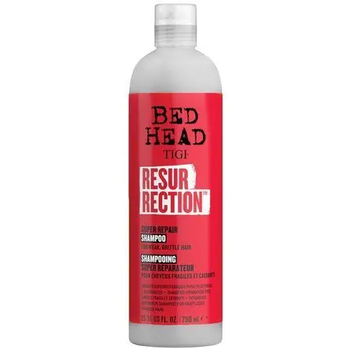 Bed head resurrection super repair shampoo - regenerujący szampon do włosów slabych i łamliwych, 750ml Tigi