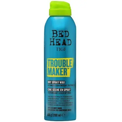 Bed head trouble maker dry spray wax - spray do stylizacji włosów cienkich, 200ml Tigi