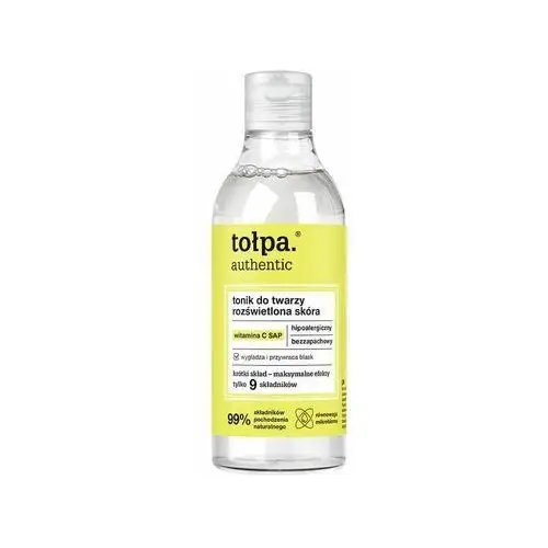 Tołpa. authentic tonik do twarzy rozświetlona skóra, 200 ml, TAU017