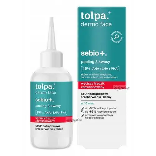 Tołpa - dermo face sebio+. - peeling do twarzy 3 kwasy - 50 ml