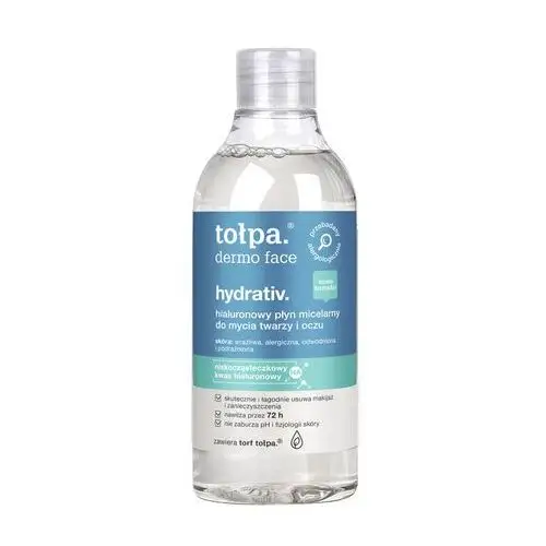 Tołpa. hydrativ. hialuronowy płyn micelarny do mycia twarzy i oczu, 400 ml