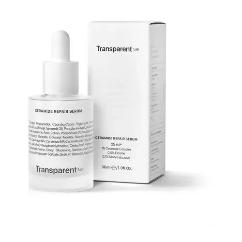 Transparent lab - ceramide repair moisturizer - ultra nawilżający lekki krem/serum z ceramidami do twarzy, 30ml
