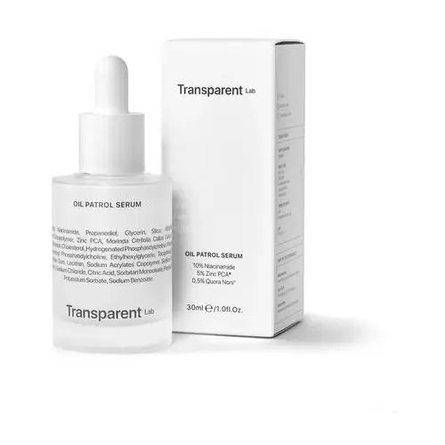 Transparent lab - oil patrol serum - serum matujące i normalizujące sebum,, 30ml