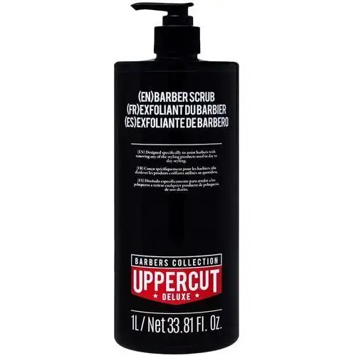 Deluxe barber scrub - szampon z peelingiem do usuwania pomad, 1000ml Uppercut