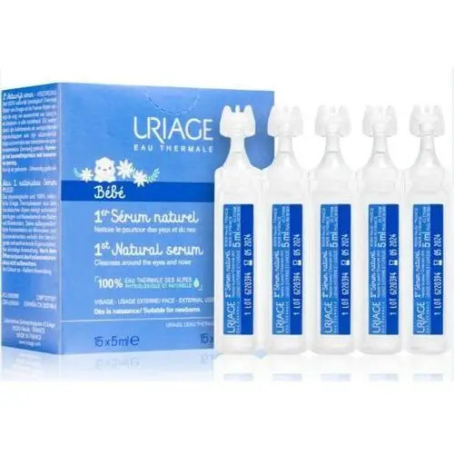 Uriage bébé natural soothing serum for eyes and nasal mucosa 15 x 5 ml