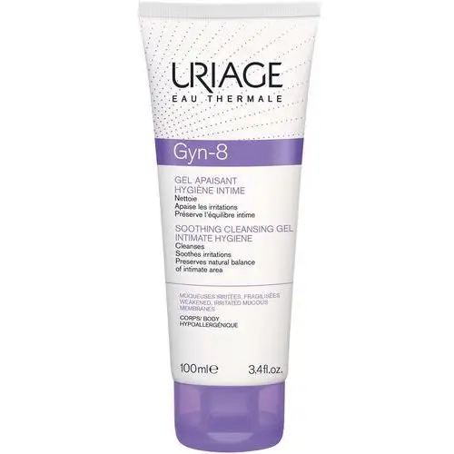 Uriage gyn-phy gyn-8 soothing cleansing gel intimate hygiene żel do higieny intymnej do podrażnionej skóry 100 ml