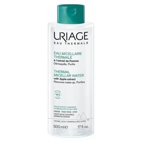 Uriage hygiène thermal micellar water - combination to oily skin oczyszczający płyn micelarny do skóry tłustej i mieszanej 500 ml