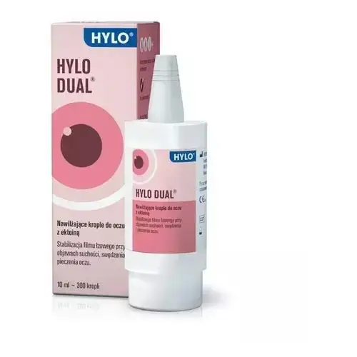 HYLO DUAL Nawilżające krople do oczu z ektoiną 10ml