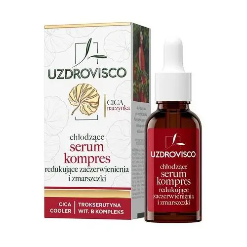 Uzdrovisco Serum - kompres do twarzy redukujący zaczerwienienia i zmarszczki do cery naczynkowej 30 ml - (cica)