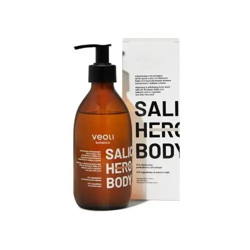 Salic hero body oczyszczająco-złuszczający żel do mycia ciała, 280 ml Veoli botanica