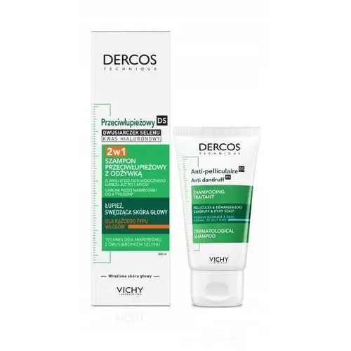 Vichy Dercos 2w1 Szampon przeciwłupieżowy z Odżywką na Swędzenie 200ml