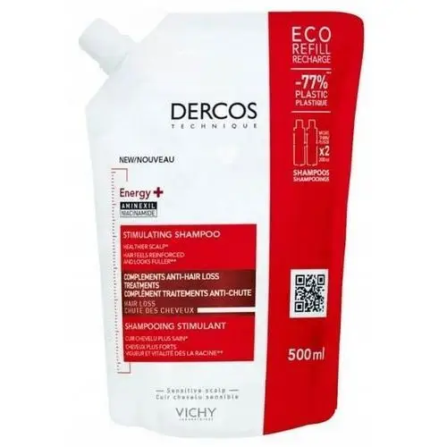 Vichy Dercos Energy szampon przeciw wypadaniu włosów reffil 500 ml