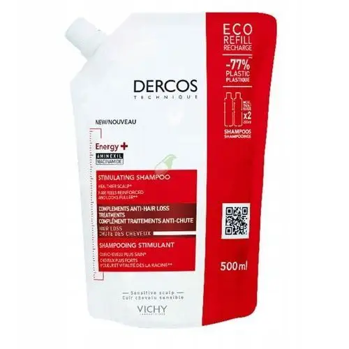 Vichy Dercos Energy+ Szampon Przeciw Wypadaniu Włosów Refill 500 ml