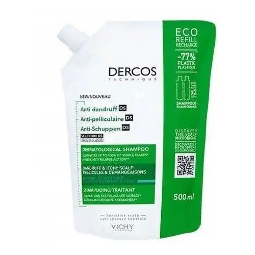 Vichy Dercos Szampon Przeciwłupież Ds Uzupełnienie Normalne Przetłusz 500ml