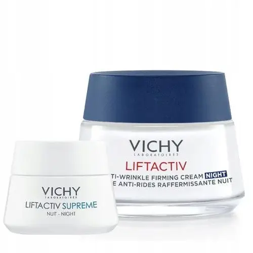 Vichy Liftactiv Supreme liftingujący Krem ujędrniający na noc 50ml Zestaw