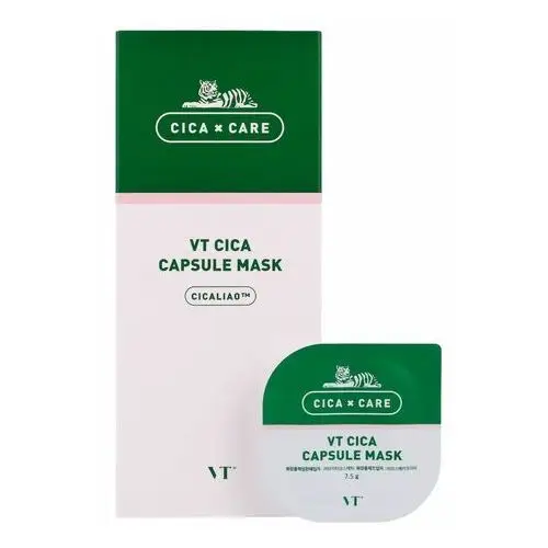 Vt cosmetics - cica capsule mask, 10szt. - zestaw masek w kapsułkach