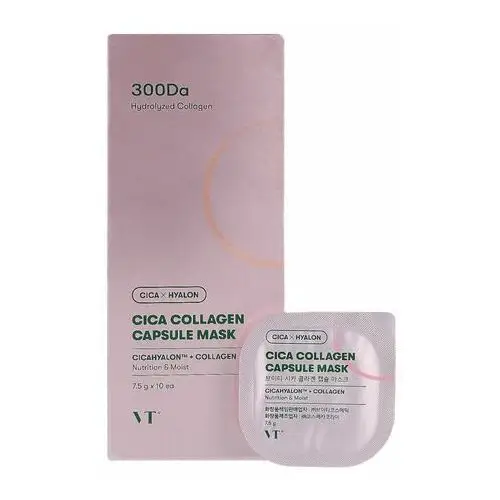 Cica collagen capsule mask, 10 szt. - kolagenowe maseczki w kapsułkach Vt cosmetics
