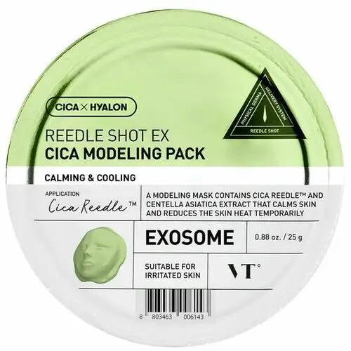 VT Cosmetics - Reedle Shot EX Cica Modeling Pack, 25g - modelująca maska algowa z wąkrotą azjatycką