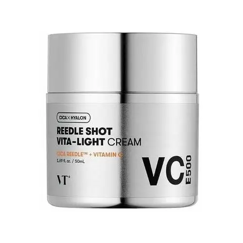 VT COSMETICS REEDLE SHOT VITA-LIGHT CREAM 50ml - Krem do twarzy o działaniu rozjaśniającymi i odmładzającym