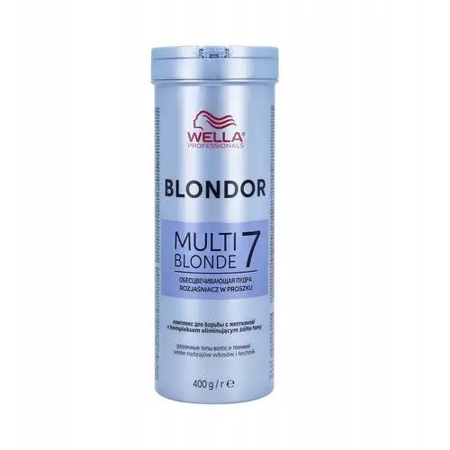 Wella Blondor Multi Blonde 7 Powder Puder rozjaśniający do 7 poziomów 400g, kolor blond