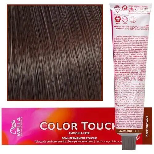 WELLA COLOR TOUCH profesjonalna farba do włosów 60 ml 5/73 Jasny Brąz Brązowy Złoty, kolor brąz