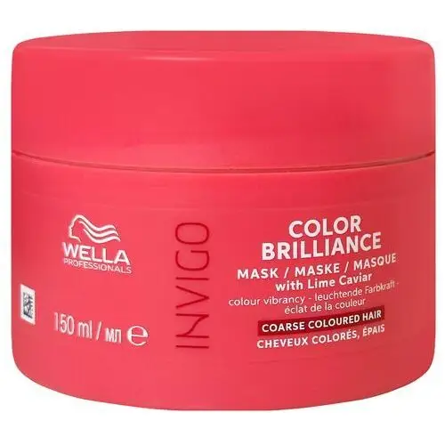 Wella Invigo Brilliance Mask - maska do włosów grubych, 150ml