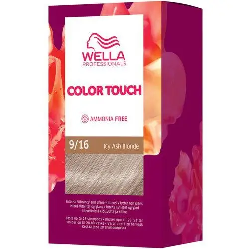 Wella professionals color touch pure naturals icy ash blonde 9/16 (130 ml)