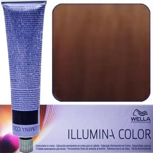 Wella illumina, farba do włosów 60ml 5/43 - jasny czerwony złoty brąz