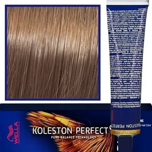 Wella professionals Wella koleston perfect me profesjonalna farba do koloryzacji włosów 60ml 7/38 złoto perłowy średni blond