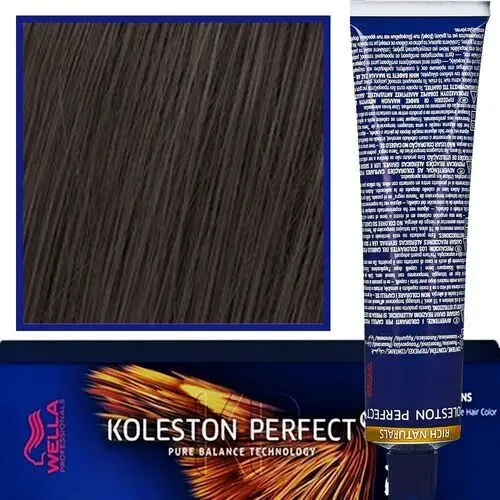 Wella Koleston Perfect Me profesjonalna farba do koloryzacji włosów 60ml 4/07 Naturalny Brązowy Średni Brąz