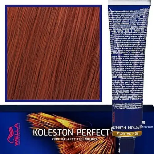 Wella koleston perfect me profesjonalna farba do koloryzacji włosów 60ml 7/43 czerwono złoty średni blond Wella professionals
