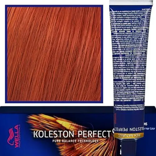 Wella koleston perfect me profesjonalna farba do koloryzacji włosów 60ml 77/43 czerwono złoty intensywny średni blond