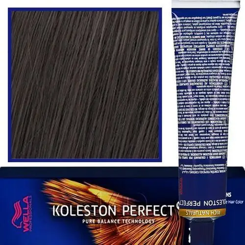 Wella Koleston Perfect Me profesjonalna farba do koloryzacji włosów 60ml 4/71 Brązowo Popielaty Średni Brąz
