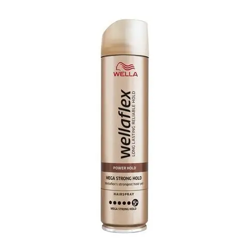 Stylizacja włosów ultra mocny lakier do włosów wellaflex power hold lakier do włosów z technologią fix control, moc utrwalenia: 5+/5, 250 ml haarfestiger 250.0 ml Wella