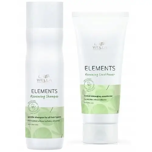 Wella Szampon Odżywka Elements 250 200 Zestaw