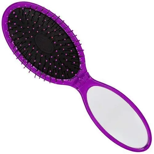 Wet brush pop and go detangler - szczotka podróżna z lusterkiem purple