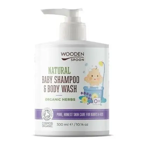 Wooden Spoon Baby żel pod prysznic i szampon do włosów 2w1 z ziołami 300 ml