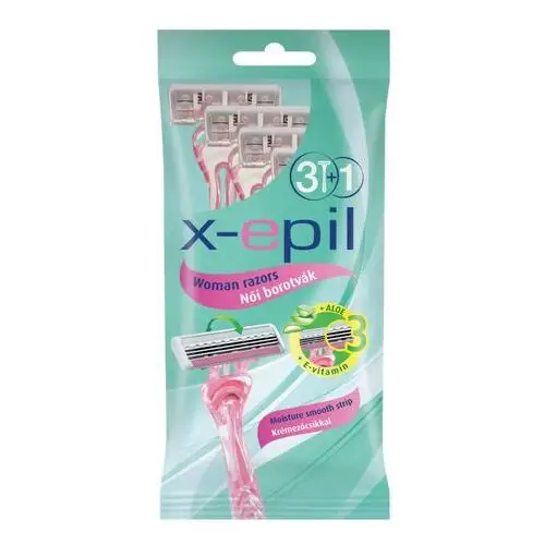 X-epil - jednorazowa maszynka do golenia dla kobiet 3 ostrza (3+1szt.)
