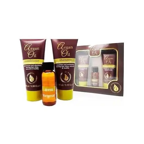 Xpel Argan Oil zestaw Szampon 100 ml + Odżywka 100 ml + Serum do włosów 30 ml dla kobiet