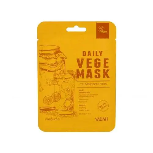 Yadah daily vegi mask kombucha 23ml - wegańska maska z flawonoidami z kombuchy
