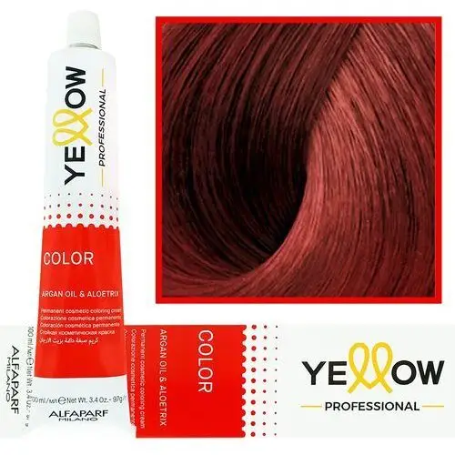 Yellow color farba do włosów 7.66 średni blond intensywnie czerwony 100ml