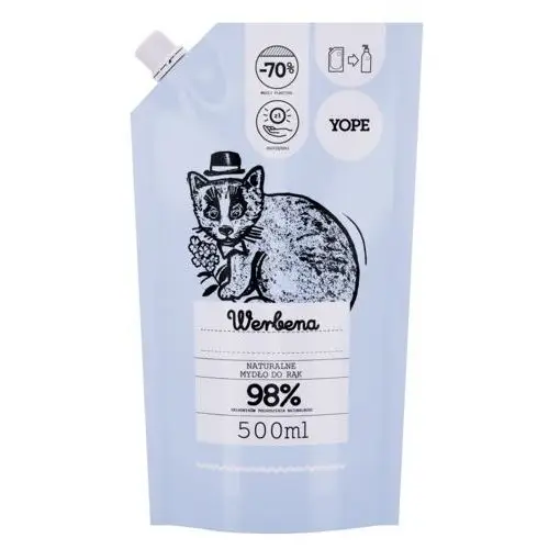 Yope Naturalne mydło w płynie werbena opakowanie uzupełniające refill pack 500ml