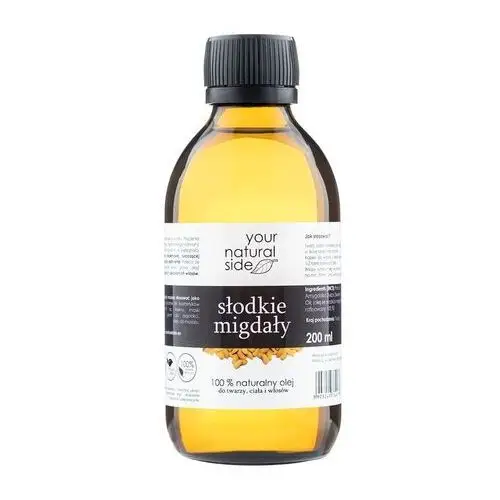 Your Natural Side - Olej ze słodkich migdałów (olej rafinowany), 200 ml