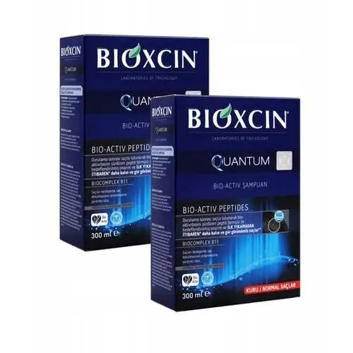 Zestaw Bioxcin Quantum Szampon do włosów suchych i normalnych 2x300ml