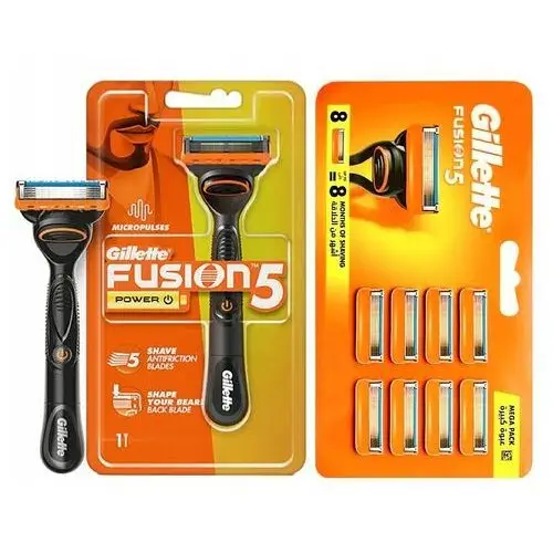 Zestaw Gillette Fusion5 Power(1szt)+Fusion5 (8szt)